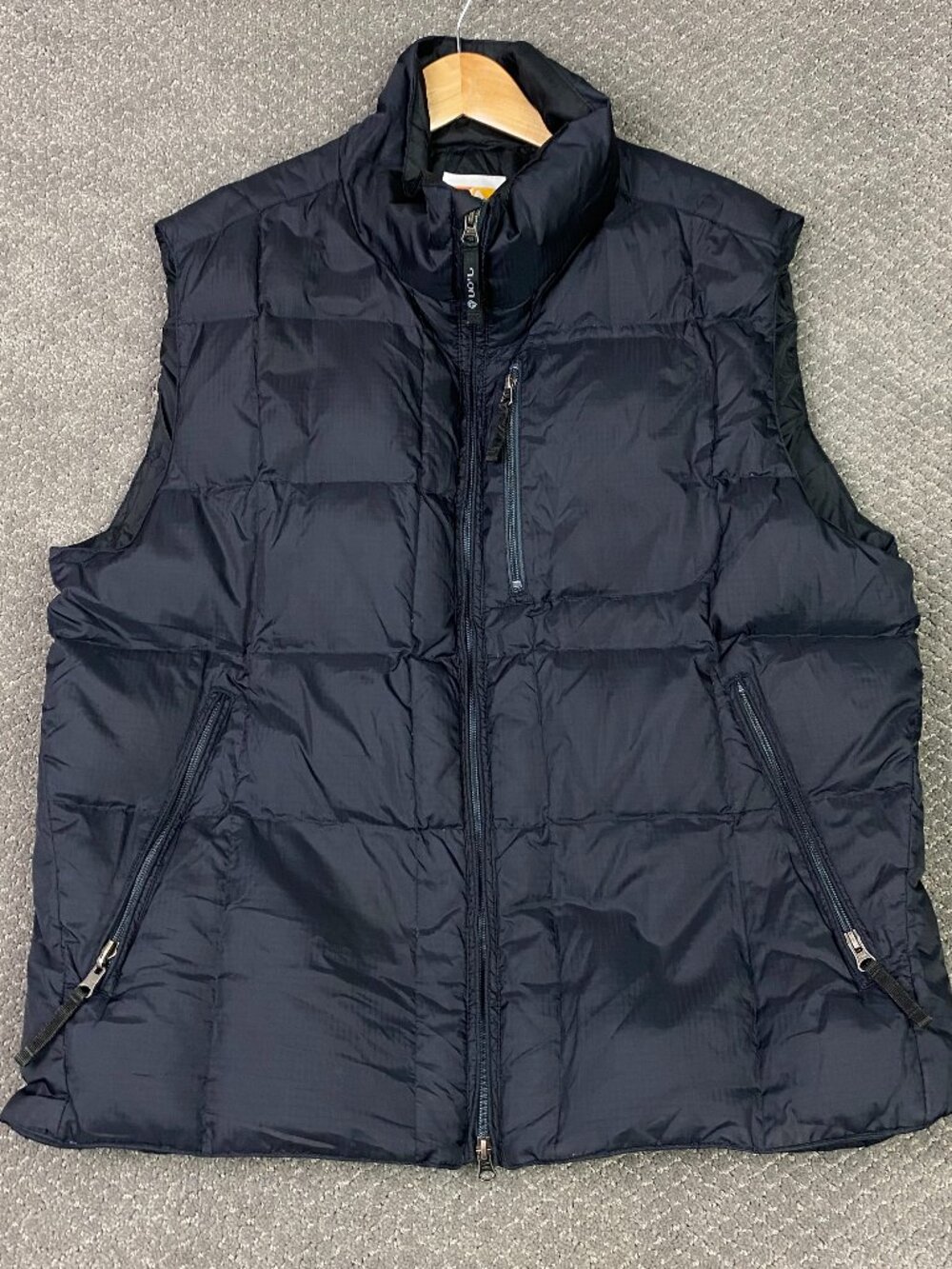 Burton Lava Snowboards Puffer Vest Womens XL Black Down Quilted Ski Insulated